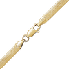 Finished Flexible Herringbone Bracelet in 14K Yellow Gold (4.50 mm)