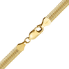 Finished Oval Herringbone Bracelet in 14K Gold-Filled (3.00 mm - 4.50 mm)