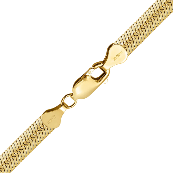 Finished Oval Herringbone Necklace in 14K Gold-Filled (3.00 mm - 4.50 mm)