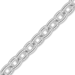 Bulk / Spooled Heavy Textured Cable Chain in Sterling Silver (0.90 mm - 7.50 mm)