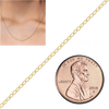 Bulk / Spooled Elongated Semi-Solid Cable Chain in 14K & 18K Yellow Gold (1.00 mm - 5.80 mm)