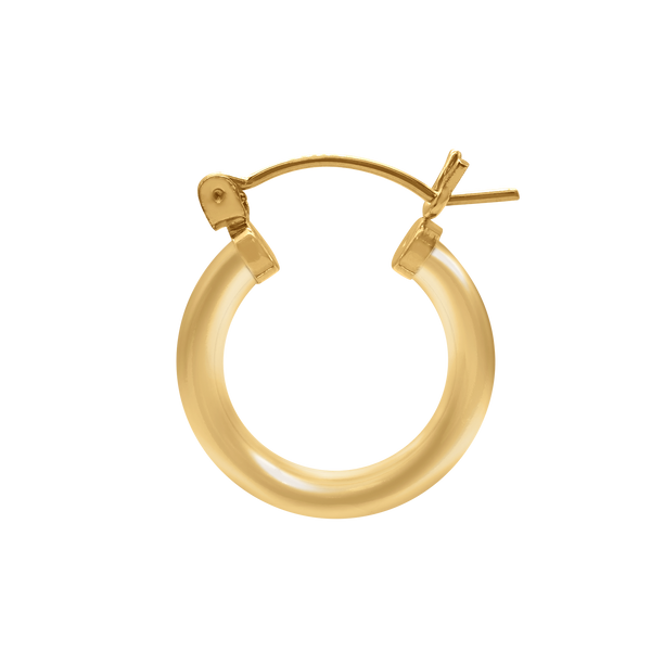 Square Tube Hoop Earring in Gold Filled