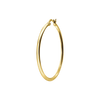 Round Tube Hoop Earring with Catch & Joint in 14K Gold (2 mm)