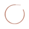 Round Tube Hoop Earring with Post in Sterling Silver (2 mm)