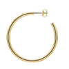 Round Tube Hoop Earring with Post in 14K Gold (3 mm)