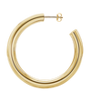 Round Tube Hoop Earring with Post in 14K Gold (5 mm)