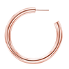 Round Tube Hoop Earring with Post in Sterling Silver (5 mm)