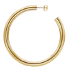 Round Tube Hoop Earring with Post in 14K Gold (5 mm)