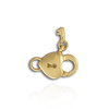 Heart Lock and Key Trigger Clasps (7.3 x 10.3 mm)