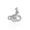 Heart Lock and Key Trigger Clasps (7.3 x 10.3 mm)