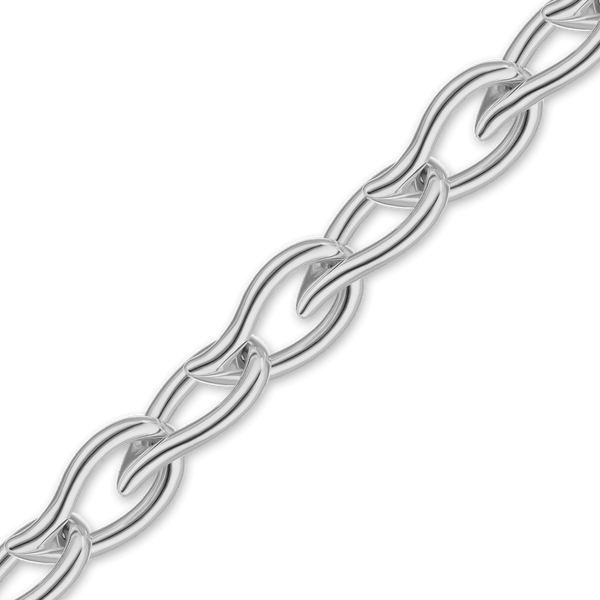 Bulk / Spooled Handmade Chain in Sterling Silver (9.50 mm)