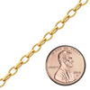 Bulk / Spooled Oval Rolo (Belcher) Chain in 14K Gold-Filled (3.70 mm - 4.80 mm)