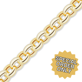 Special Order Only: Bulk / Spooled Round Semi-Solid Rolo Chain in 14K and 18K Gold