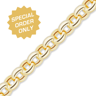 Special Order Only: Bulk / Spooled Round Hollow Rolo Chain in 14K and 18K Gold