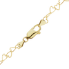 Finished Tall Heart Bracelet in 14K Yellow Gold (3.00 mm)