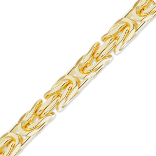 Bulk / Spooled Handmade Byzantine Chain in 14K Yellow Gold (2.90 mm)