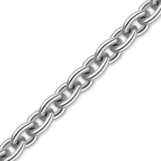 Bulk / Spooled Heavy Round Cable Chain in 14K & 18K White Gold (0.70 mm - 3.00 mm)