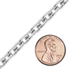 Bulk / Spooled Heavy Round Cable Chain in Sterling Silver (0.80 mm - 8.50 mm)