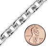 Bulk / Spooled Heavy Round Cable Chain in Sterling Silver (0.80 mm - 8.50 mm)