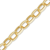 Bulk / Spooled Semi-Solid Oval Rolo Chain in 14K Yellow Gold (2.10 mm - 3.20 mm)