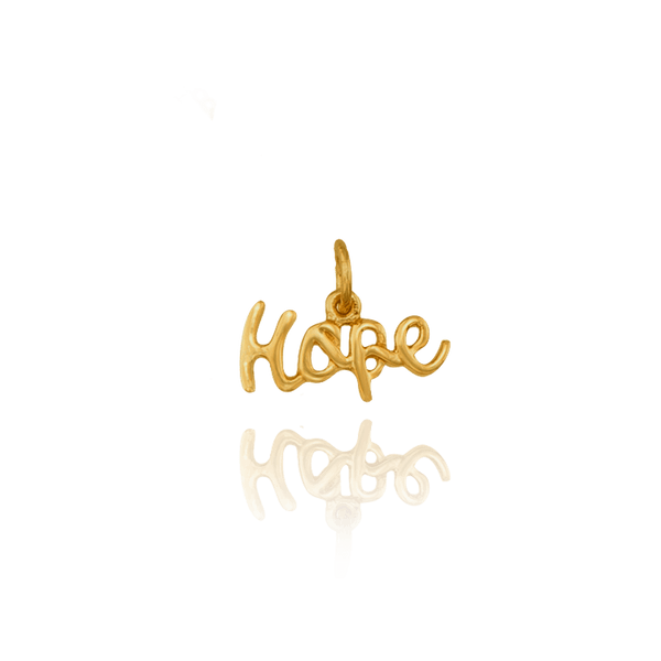 Hope Charm in Sterling Silver (16 x 10mm)