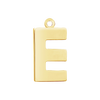 Block Initial Pendant with 1 Ring in 14K Gold (20.00 mm)