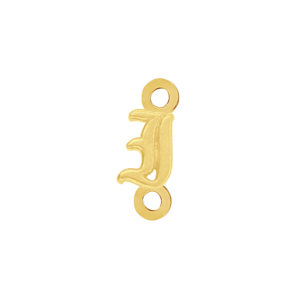 Old English Initials with 2 Jump Rings (4.25 mm)