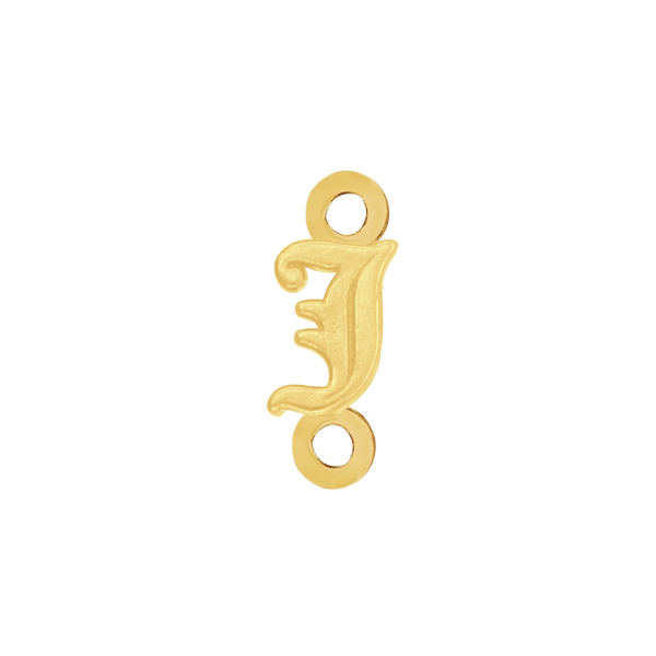 Old English Initials with 2 Jump Rings (4.25 mm)