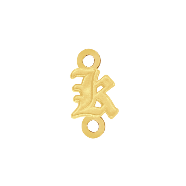 Old English Initials with 2 Jump Rings (4.25 mm)