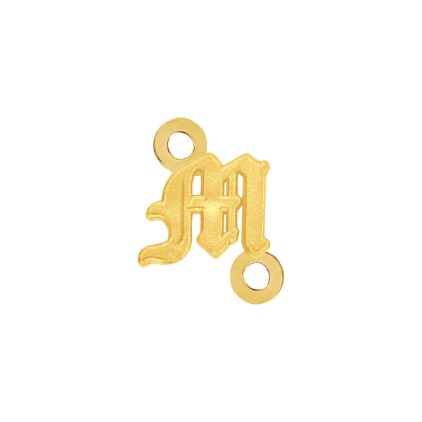 Old English Initials with 2 Jump Rings (4.25 mm)