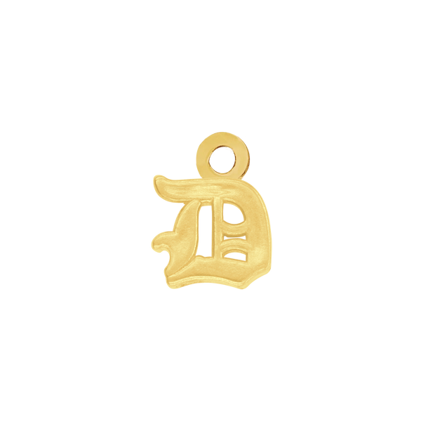 Old English Initials with 1 Jump Ring (4.25 mm)