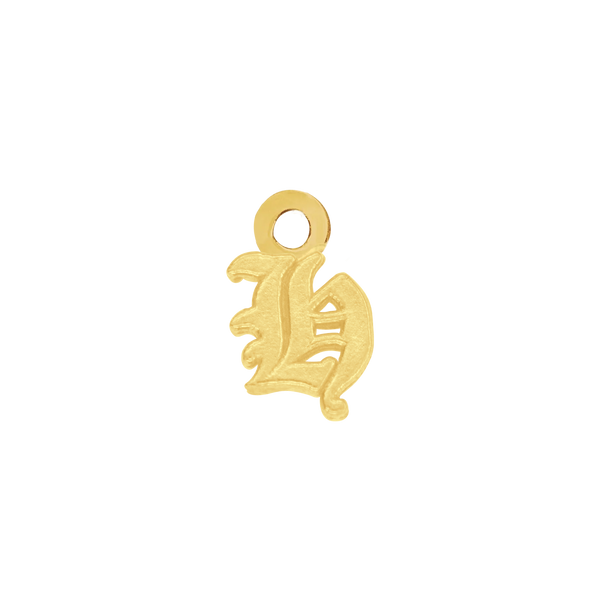 Old English Initials with 1 Jump Ring (4.25 mm)