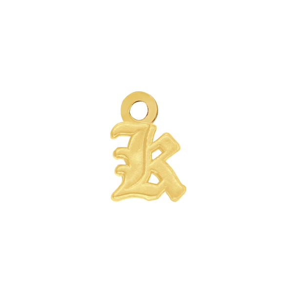 Old English Initials with 1 Jump Ring (4.25 mm)