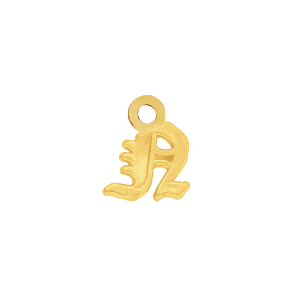 Old English Initials with 1 Jump Ring (4.25 mm)