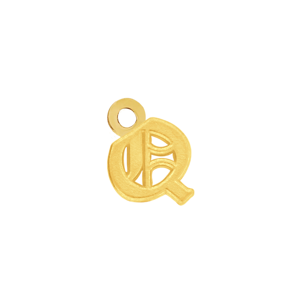 Old English Initials with 1 Jump Ring (4.25 mm)