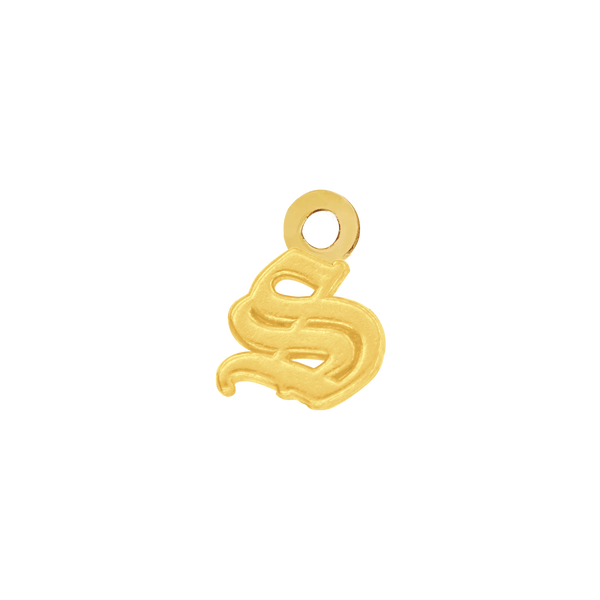 Old English Initials with 1 Jump Ring (4.25 mm)