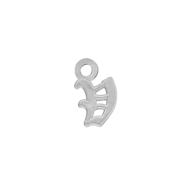 Old English Initials with 1 Jump Ring (4.25 mm)