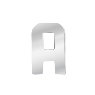 Jane Dua's Hammered Initial Earring in Sterling Silver