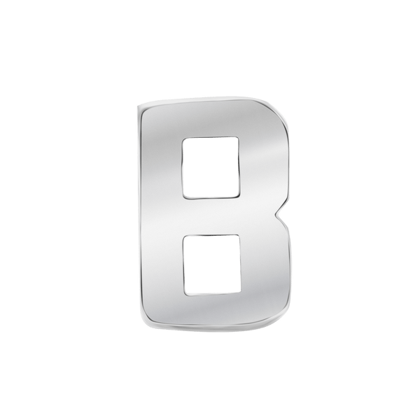 Jane Dua's Hammered Initial Earring in 14K Gold