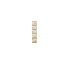 Small Initial Charm with Natural Diamonds Finding in 14K Gold (.005 ct)