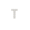 Small Initial Charm with Lab Grown Diamonds Finding in 14K Gold (.005 ct)