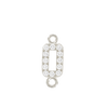 Small Initial Charm with Lab Grown Diamonds with 2 Jump Rings (.005 ct)