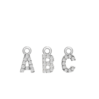 Block Initials (8.57mm) (100% Polished - Includes CZs)