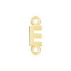 Block Initials with Two Jump Rings in 14K Gold (6.00 mm)