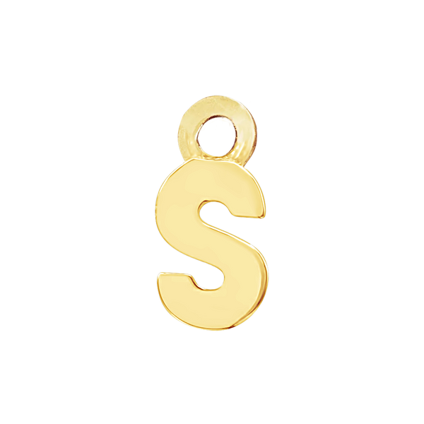 Block Initials with 1 Jump Ring (11 mm)