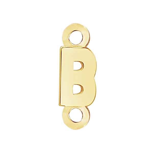 Block Initials with 2 Jump Rings (11 mm)