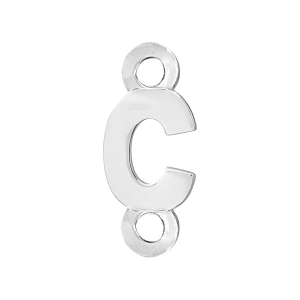 Block Initials with 2 Jump Rings (11 mm)