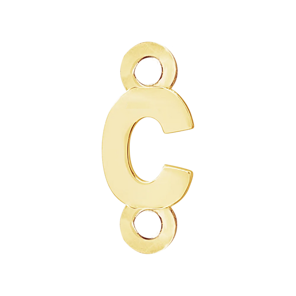 Block Initials with 2 Jump Rings (11 mm)