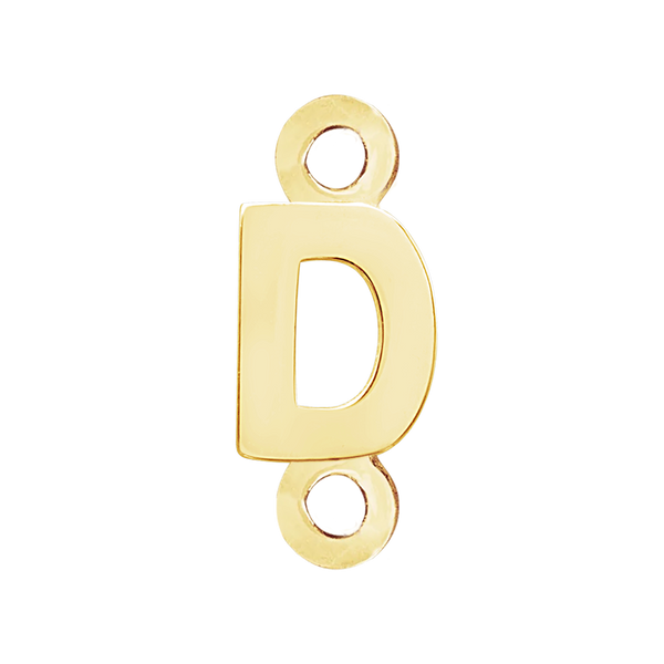 Block Initials with 2 Jump Rings (11 mm)