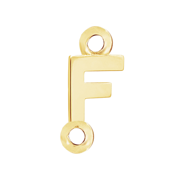 Block Initials with 2 Jump Rings (11 mm)